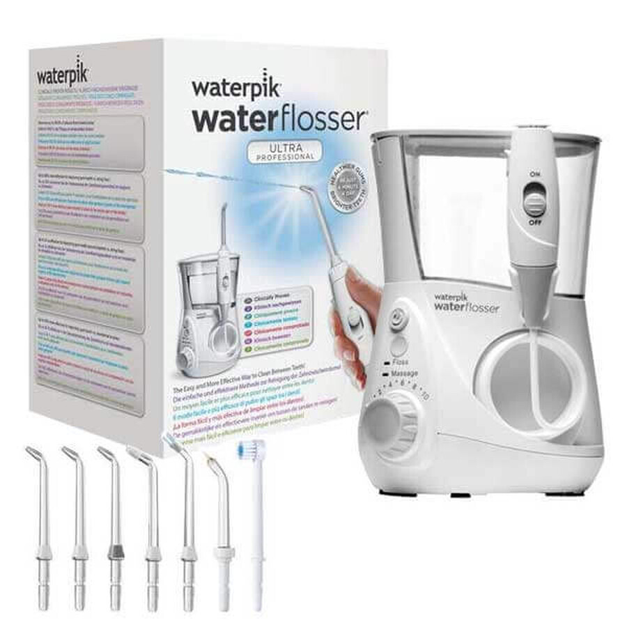 WATERPIK, Dental Irrigator, WP660EU, Stationary, 7 Handpieces