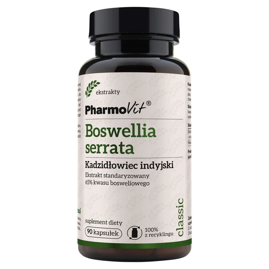 PharmoVit Boswellia serrata, kadzidłowiec indyjski, 90 kapsułek: ceny i cechy