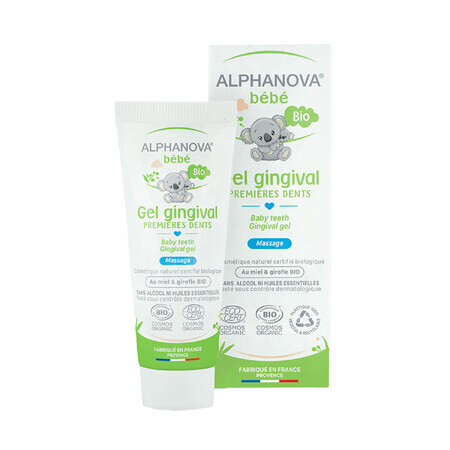 Alphanova Bebe, biologische bijtgel, 20 ml