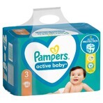 Pampers Active Baby, scutece, mărimea 3, 6-10 kg, 90 buc