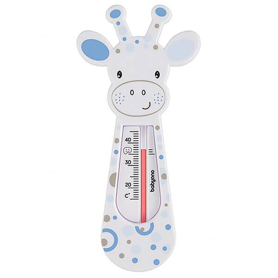 BabyOno, giraffe, gray-blue floating bath thermometer, 1 pc