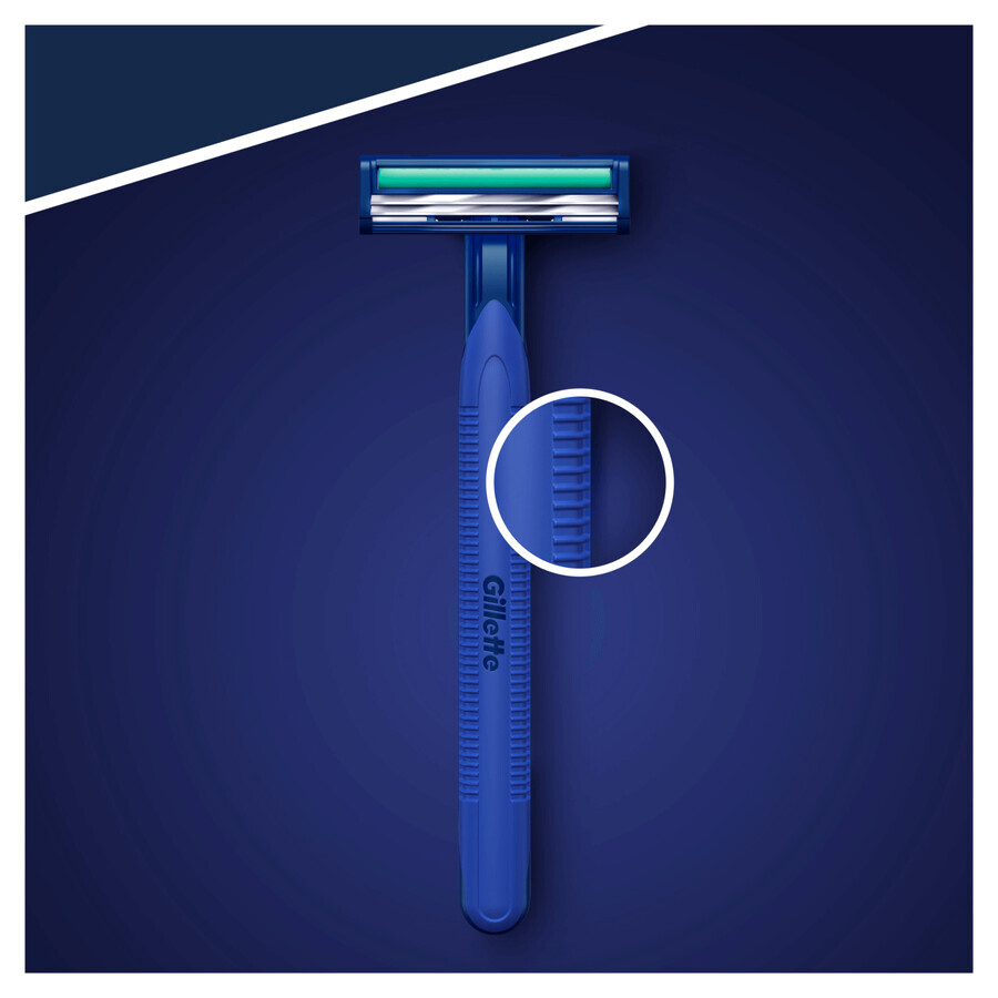 Gillette Blue II Plus, wegwerpscheermesjes, 10 stuks + 4 stuks