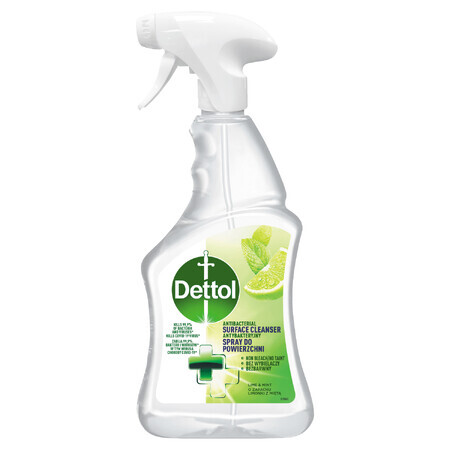 Dettol, antibacteriële oppervlaktespray, limoen en munt, 500 ml