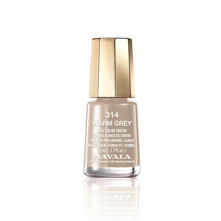 Esmalte de uñas gris cálido, 5 ml, Mavala