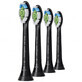 Philips, vervangende opzetborstels voor Sonicare W2 Optimal White sonische tandenborstel, HX6064/11, zwart, 4 stuks