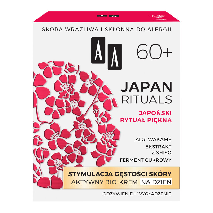 AA Japan Rituals, crema de día, estimulación de la densidad cutánea, 60+, 50 ml