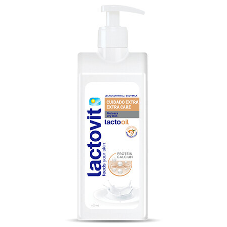 Lactooil extra care Körpermilch für trockene Haut, 400 ml, Lactovit