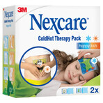 Nexcare ColdHot Happy Kids, warm-koud gel pakket, 11 cm x 12 cm, 2 stuks