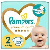 Pampers Premium Care, scutece mărimea 2, Mini, 4-8 kg, 23 buc