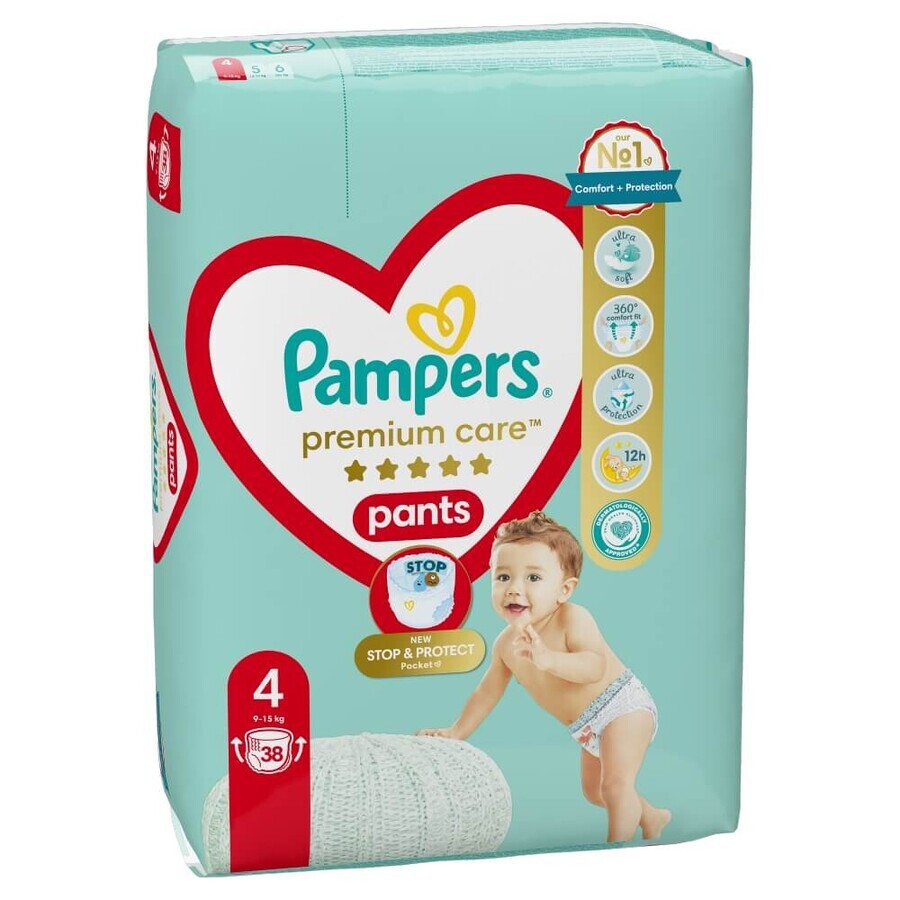 Pampers Premium Care Pants, Windeln, Größe 4, 9-15 kg, 38 Stück