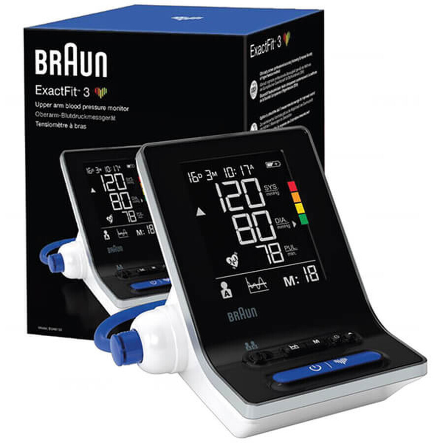 Braun ExactFit-3 BUA6150, automatic upper arm blood pressure monitor