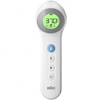 Braun BNT 400, 5-in-1 contactloze voorhoofdthermometer met leeftijdsprecisie, wit