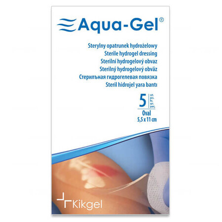 Aqua-Gel, steriler Hydrogel-Verband, 5,5 cm x 11 cm, 1 Stück