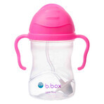 B.Box, bottle with straw, pink pomegranate, from 6 months, 240 ml