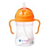 B.Box, bottle with straw, orange, from 6 months, 240 ml