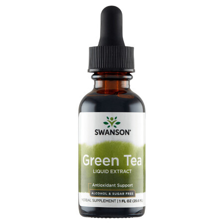 Swanson Groene Thee Vloeibaar Extract, groene thee, 29,6 ml