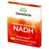 Swanson Maxiumum Strength NADH, Mint Flavor, 30 Tablets