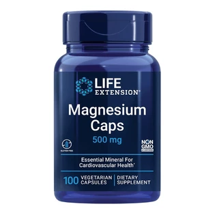 Life Extension Magnesium Caps, magnesium 500 mg, 100 plantaardige capsules