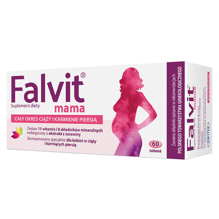 Falvit Mama, 60 film-coated tablets