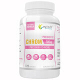 Wish, Chroom, Chroompicolinaat 200 µg + Prebiotic, 120 Capsules