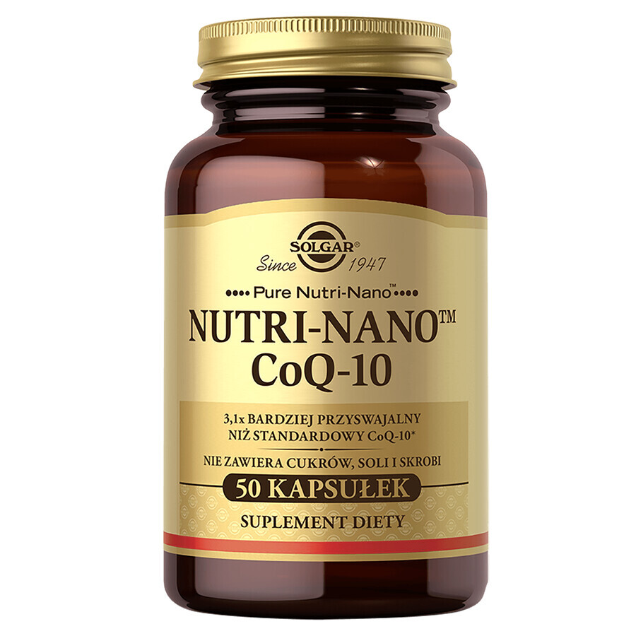 Solgar Nutri-Nano CoQ10, 50 capsules