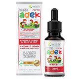 Wish Natuurlijke vitaminen ADEK Junior Forte, druppels voor kinderen vanaf 4 jaar, 30 ml