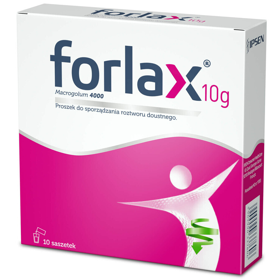 Forlax 10 g, poeder voor orale oplossing, 10 sachets