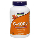 Now Foods C-1000, vitamine C + rozenbottel + bioflavonoïden, 250 tabletten