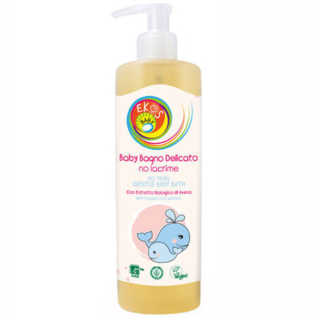 Ekos Baby, badlotion voor baby's en kinderen, zonder tranen, 400 ml