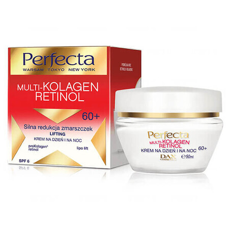 DAX Perfecta Multi Kolagen Retinol, Gesichtscreme für Tag und Nacht, 60+, 50 ml