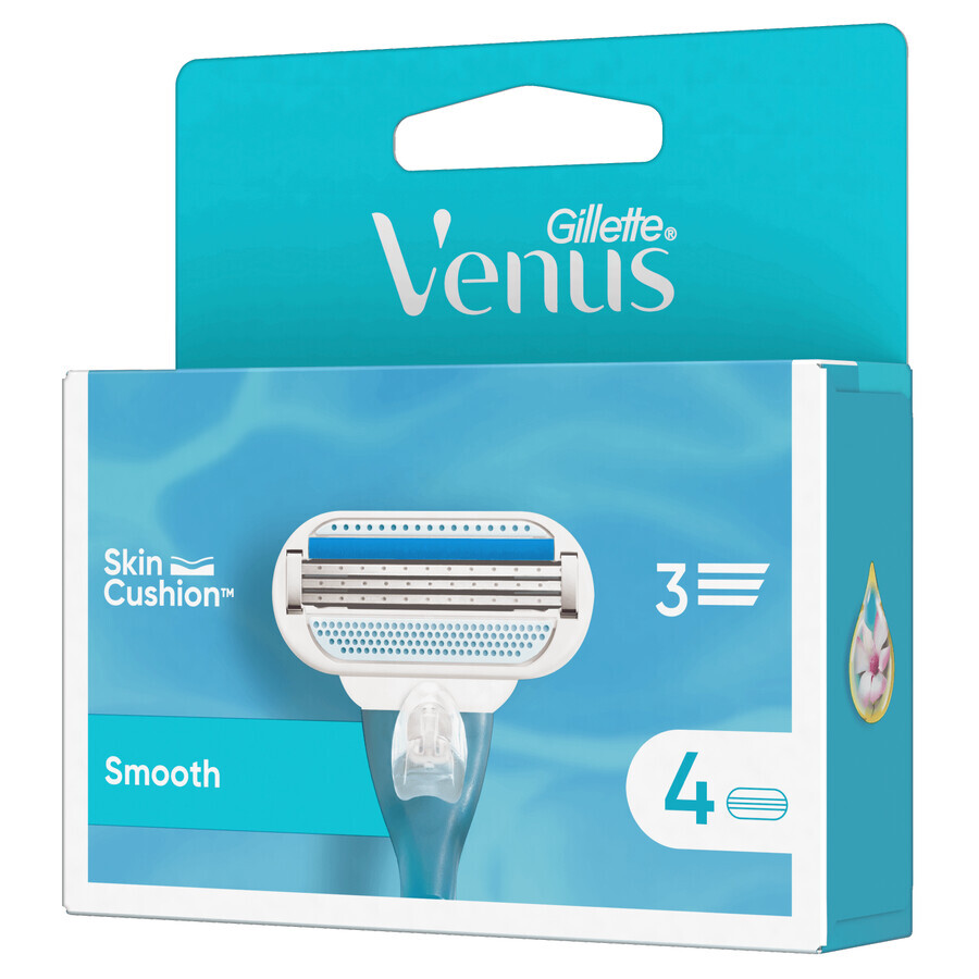 Gillette Venus Smooth, cartușe de schimb, 4 bucăți