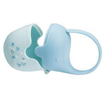 BabyOno pacifier holder, elephant, blue, 1 pc.