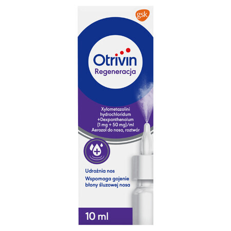 Otrivin Regeneratie (1 mg + 50 mg)/ ml, neusspray, oplossing, 10 ml