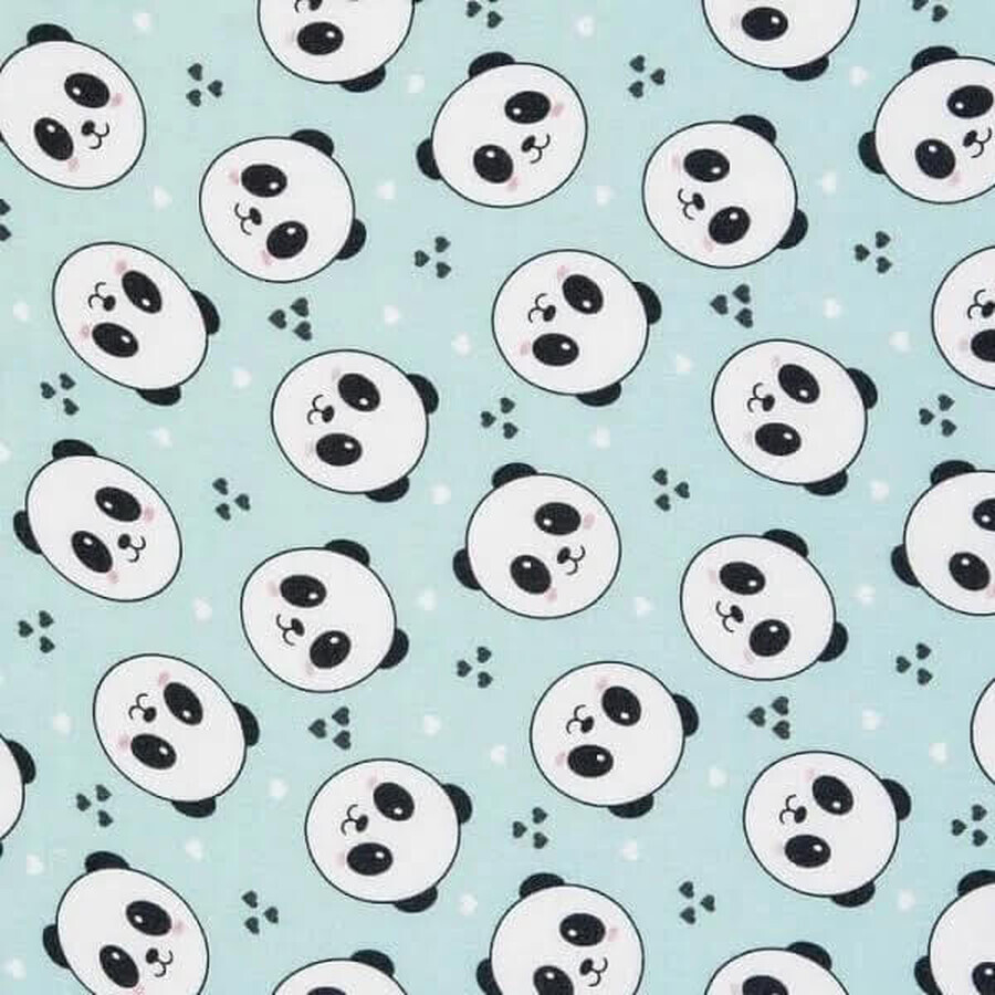 Bocioland Bamboo Diaper Cover 120cm x 120cm Mint Panda 1pc