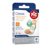 Pic Solution Classic Dressing Patches, Antibacterial, Medium, 19mm x 72mm, 20 Pieces