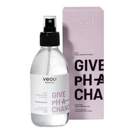 Veoli Botanica, Give pH A Chance, nebbia tonica lenitiva per il viso, 200 ml