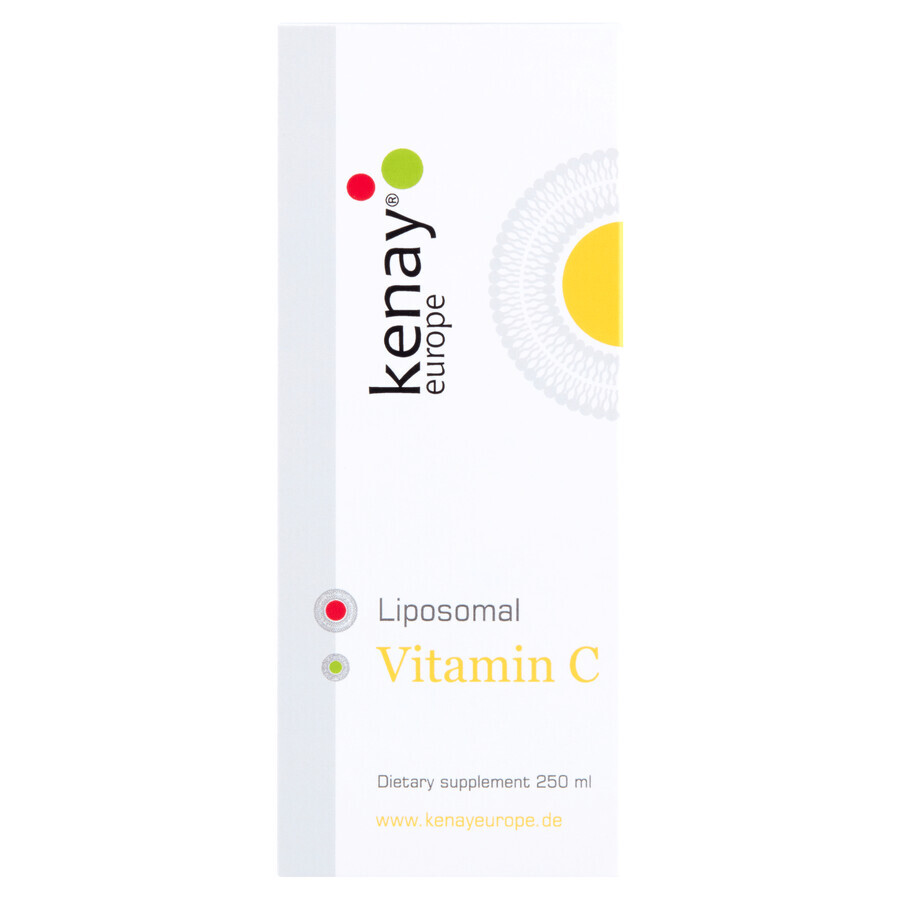 Kenay Liposomales Vitamin C, Vitamin C 1000 mg, Orangengeschmack, 250 ml