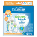 Dr. Brown's Options+ starterkit, kleine antikoliekflesjes, 270 ml + 150 ml