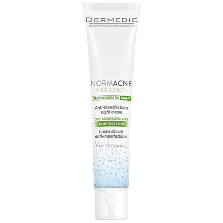 Dermedic Normacne, cremă tratament imperfecțiuni, cremă de noapte, 40 ml