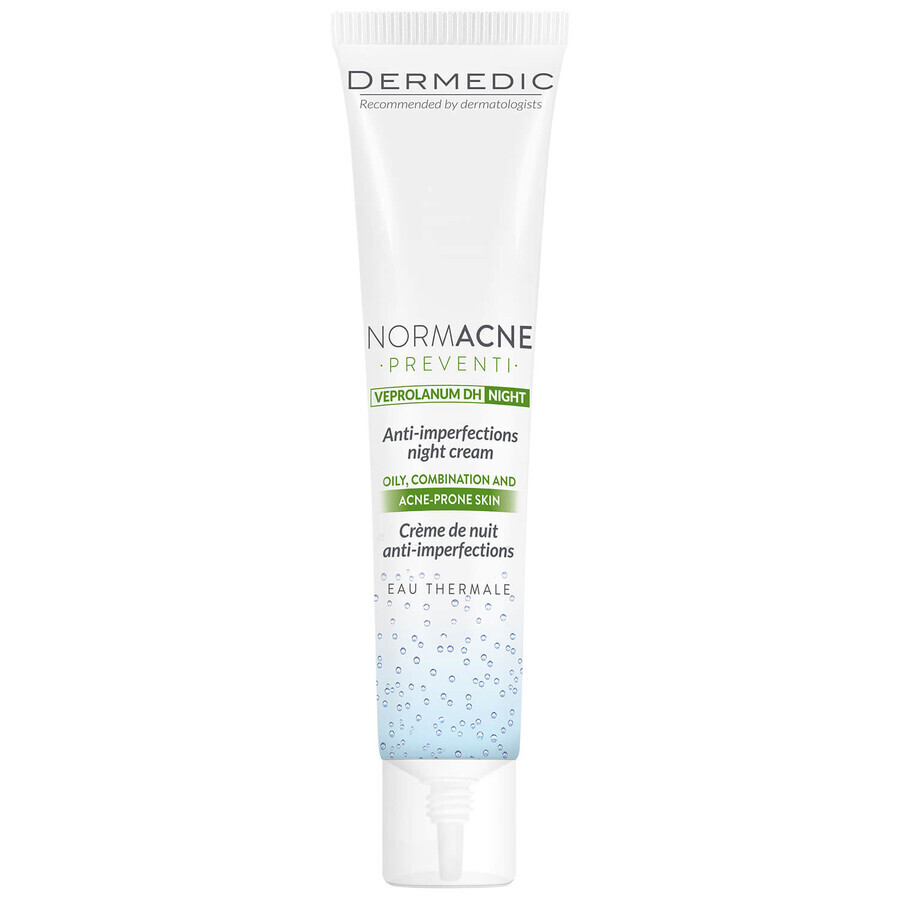 Dermedic Normacne, cremă tratament imperfecțiuni, cremă de noapte, 40 ml