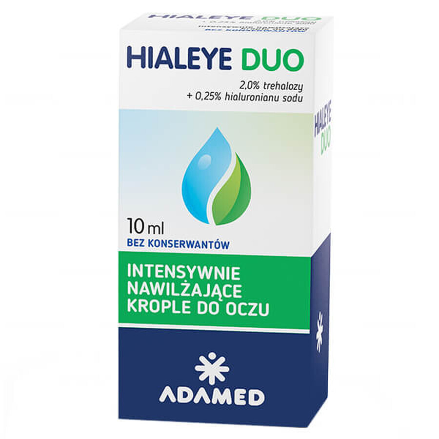 Hialeye Duo, intensief hydraterende oogdruppels, 10 ml