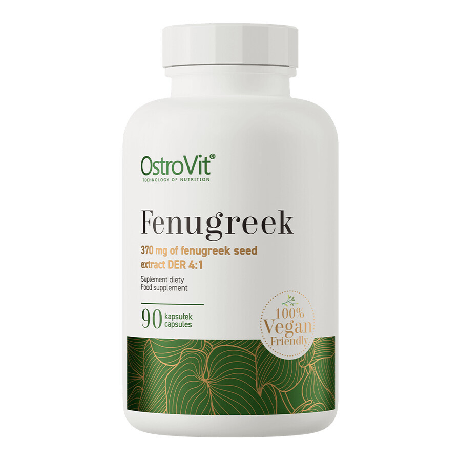 OstroVit Fenugreek Vege, schinduf, 90 capsule