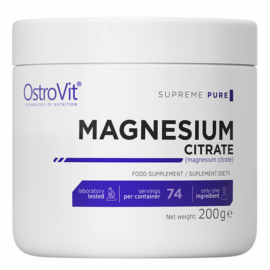 OstroVit Supreme Pure Magnesium Citrate, 200 g