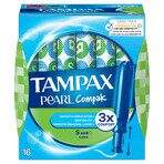 Tampax Compak Pearl, maandverband met inbrenghuls, Super, 16 stuks