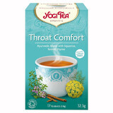 Yogi Tea Organic Throat Comfort, té para la garganta, 1,9 gx 17 sobres