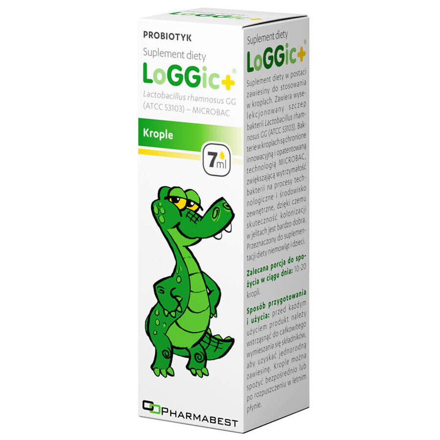 Pharmabest LoGGic+, orale druppels, vanaf de geboorte, 7 ml