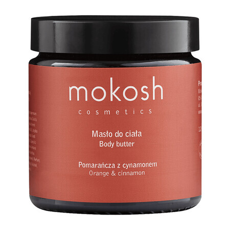 Mokosh, body butter, sinaasappel en kaneel, 120 ml