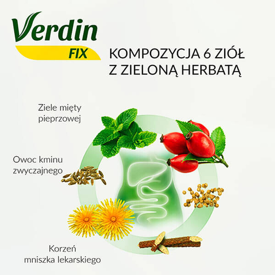 Verdin Fix con té verde, 20 sobres