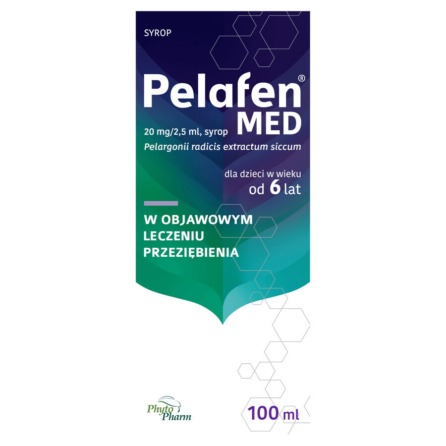 Pelafen MED 20 mg/2,5 ml, siroop, 100 ml