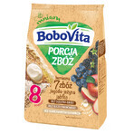 BoboVita Porcja Zbóż Pap 7 granen, bosbes, braam, appel, zuivelvrij, zonder toegevoegde suiker, na 8 maanden, 170 g